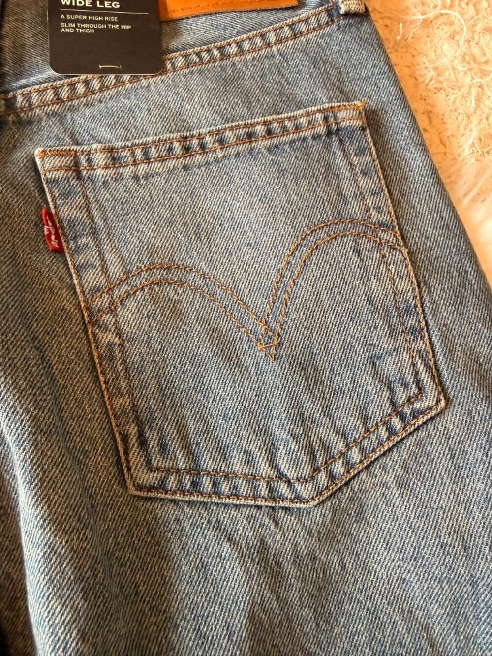 Free People Levi's Ribcage Wide-Leg Jeans 26 - Picture 12 of 13
